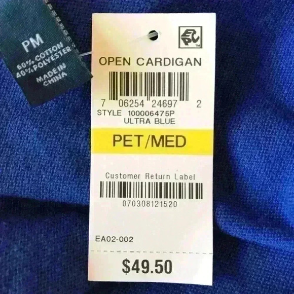 NWT💙Bold Open Front Cardigan - Picture 4 of 4